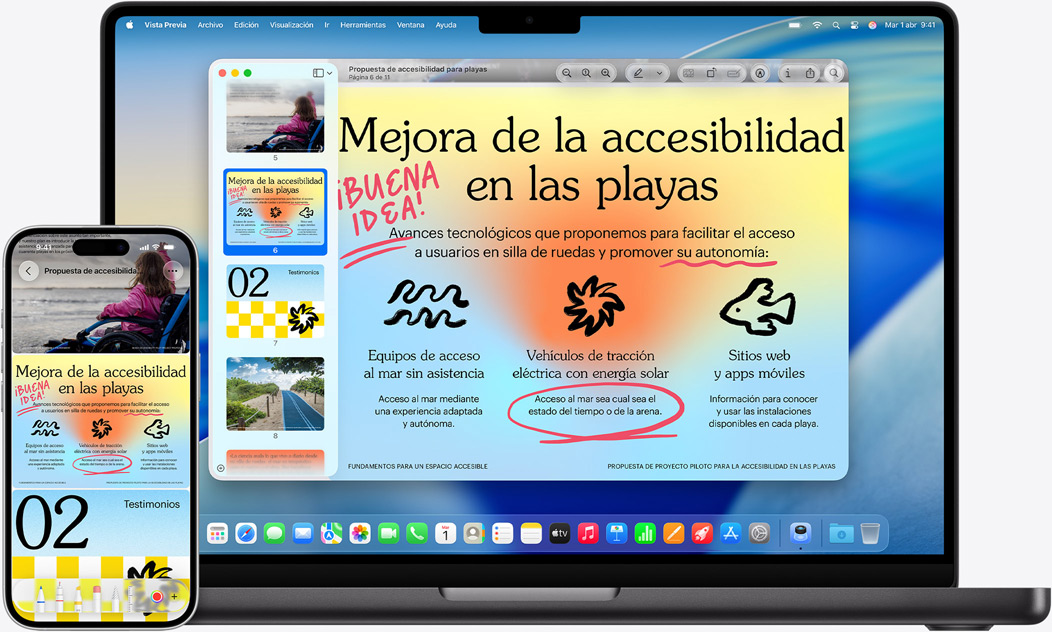 MacBook con iPhone — productividad sin límites